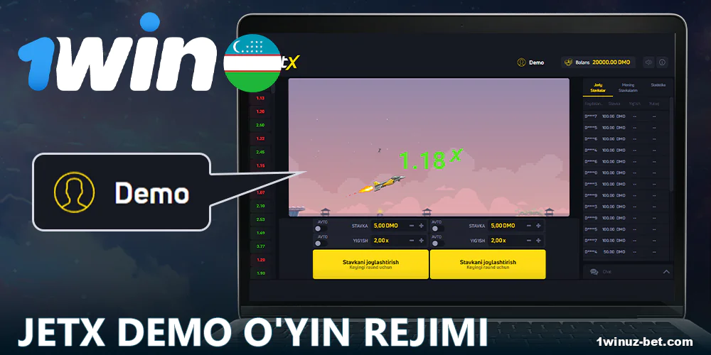 JetX O'zbekiston ilovasini yuklab oling.