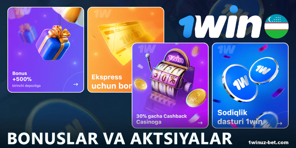 O‘zbekistonlik foydalanuvchilar 1Win sodiqlik dasturida qanday ishtirok etish mumkinligini o’rganing. Sport va kazino o'yinlarida haqiqiy pulga tikish orqali tangalarni yig’ib, ularni keyinchalik naqd pulga almashtirish imkoniyatini qo’lga kiritishingiz mumkin. Ishtirok etish shartlari va talablarini batafsil bilib oling.